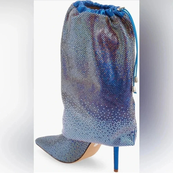 Azalea Wang  Blue Wishful Pointed Toe Bootie - Picture 9 of 9